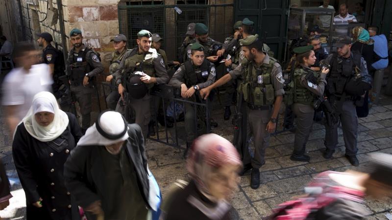 An Israeli official is accused of trying to take a stone from a pillar in an underground section of the al-Qibli mosque