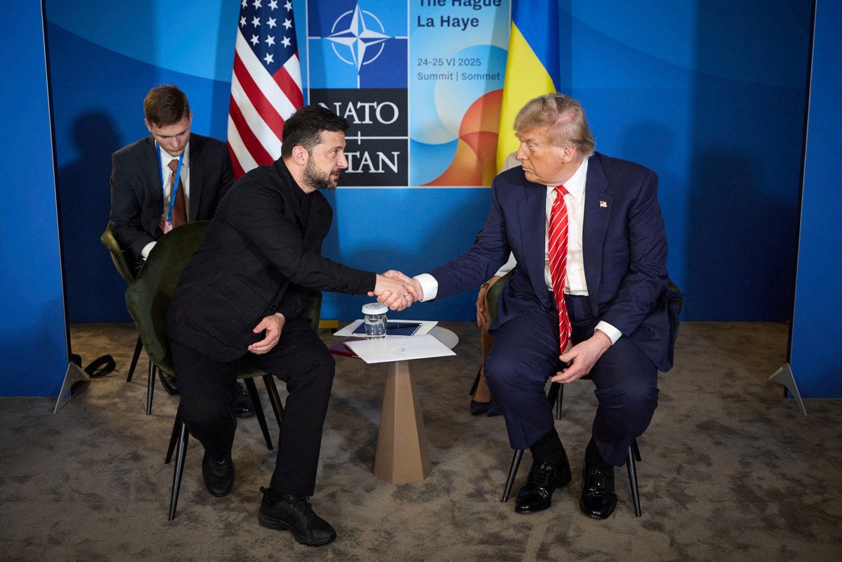 Ukrainian President Volodymyr Zelensky said on Wednesday that he discussed steps toward a ceasefire in the Russia-Ukraine conflict during a meeting with U.S. President Donald Trump.