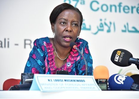 The Minister of Foreign Affairs and the government spokesperson, Louise Mushikiwabo
