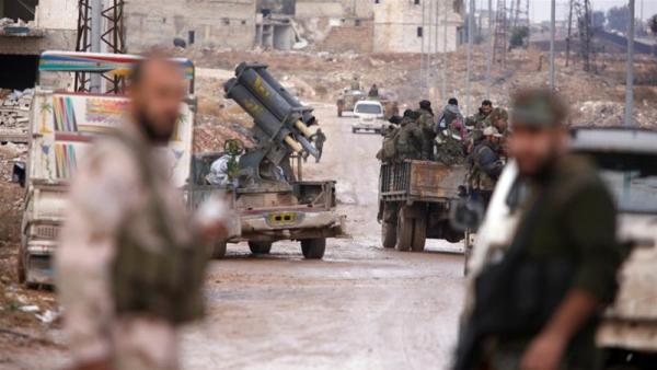 Al-Shaar neighbourhood is now effectively encircled by government forces, monitoring group says