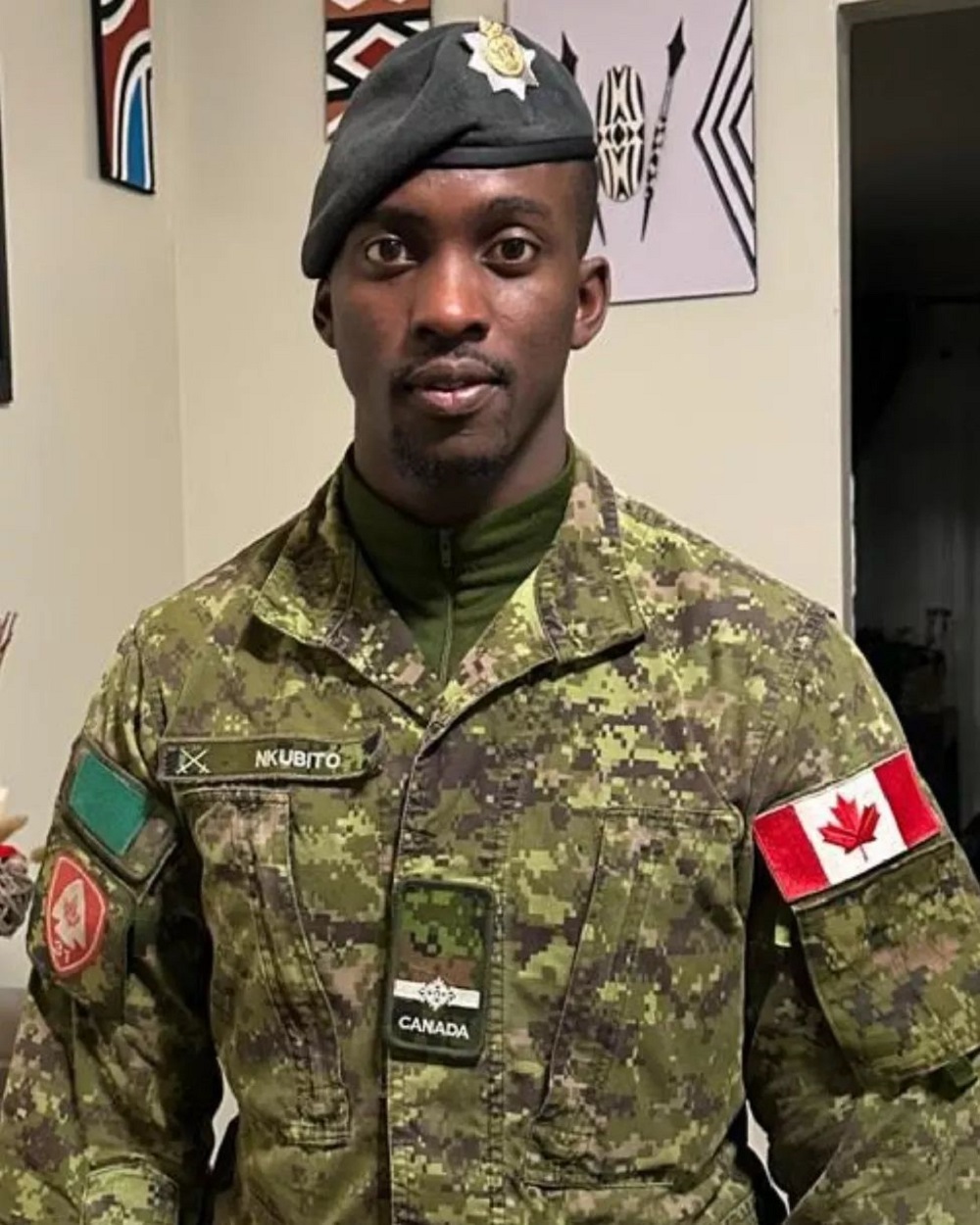Second Lieutenant Kevin Nkubito, 29, a Rwandan serving in the Canadian Armed Forces, has died in a severe car accident.