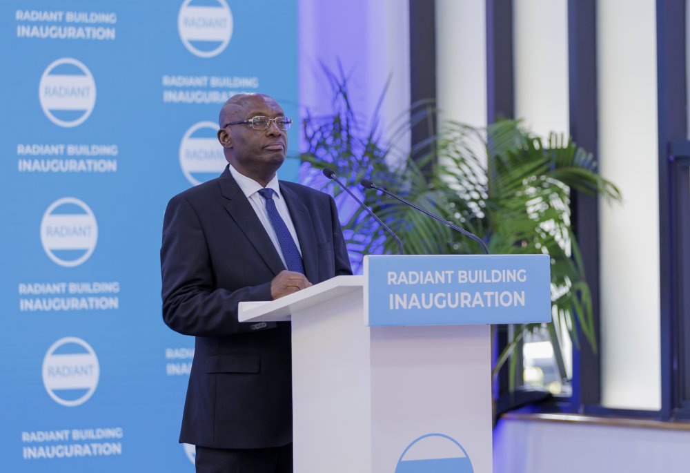 Marc Rugenera appreciating his Excellency Paul Kagame for the Piece of Land