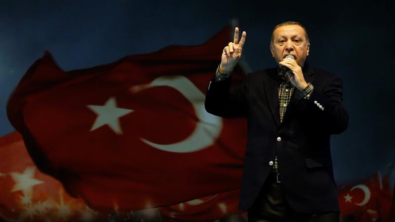 Erdogan made the remarks at a "Yes" campaign in Istanbul