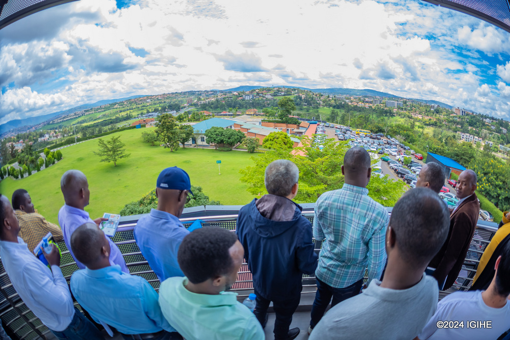 Representatives from different construction companies in Rwanda were shown the plot of land designated for the hospital's expansion.