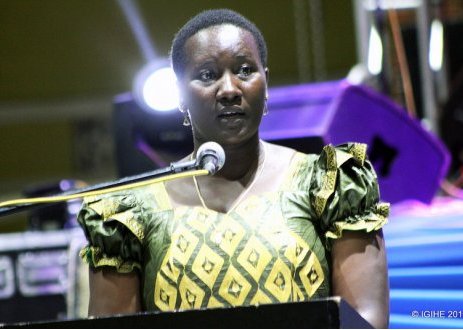 The Minister of Sports and Culture, Uwacu Julienne
