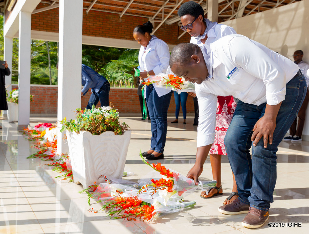 The management and staff of Bank of Africa have visited Kamonyi genocide Memorial in Gacurabwenge