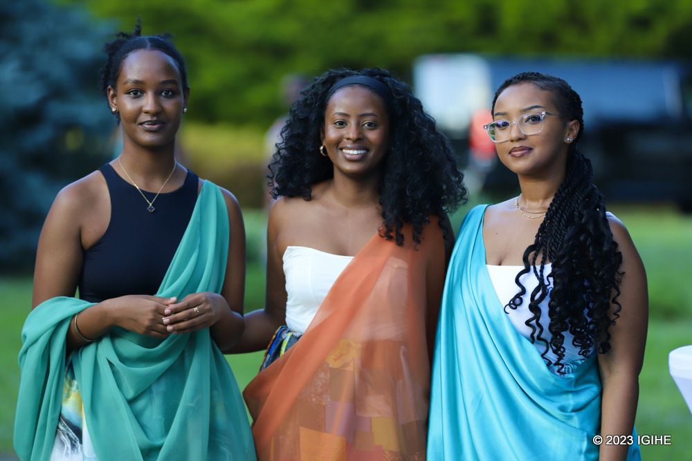 Some of Rwandans studying at various Polish universities posing for a photo at the celebration. 