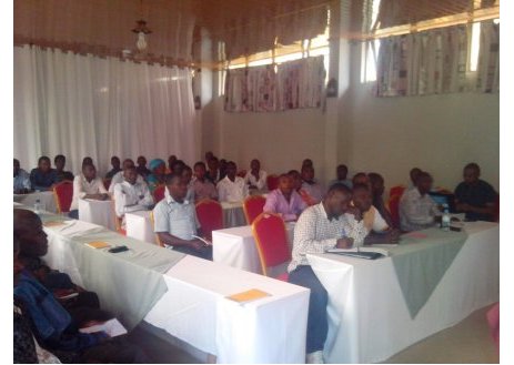 Musanze poultry, piggery farmers who attended a one day training yesterday