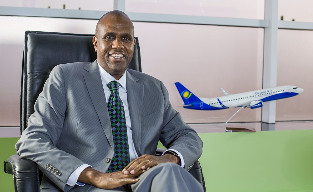 John Mirenge, former CEO of RwandAir. A Cabinet meeting on April 5 removed him from the helm of the national carrier, replacing him with Col Chance Ndagano in an acting capacity. 