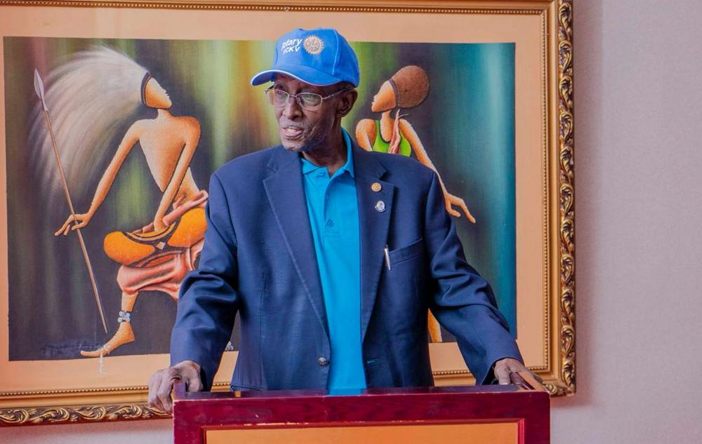 Prof Geoffrey Rugege is the President of Rotary Club Kigali Virunga.