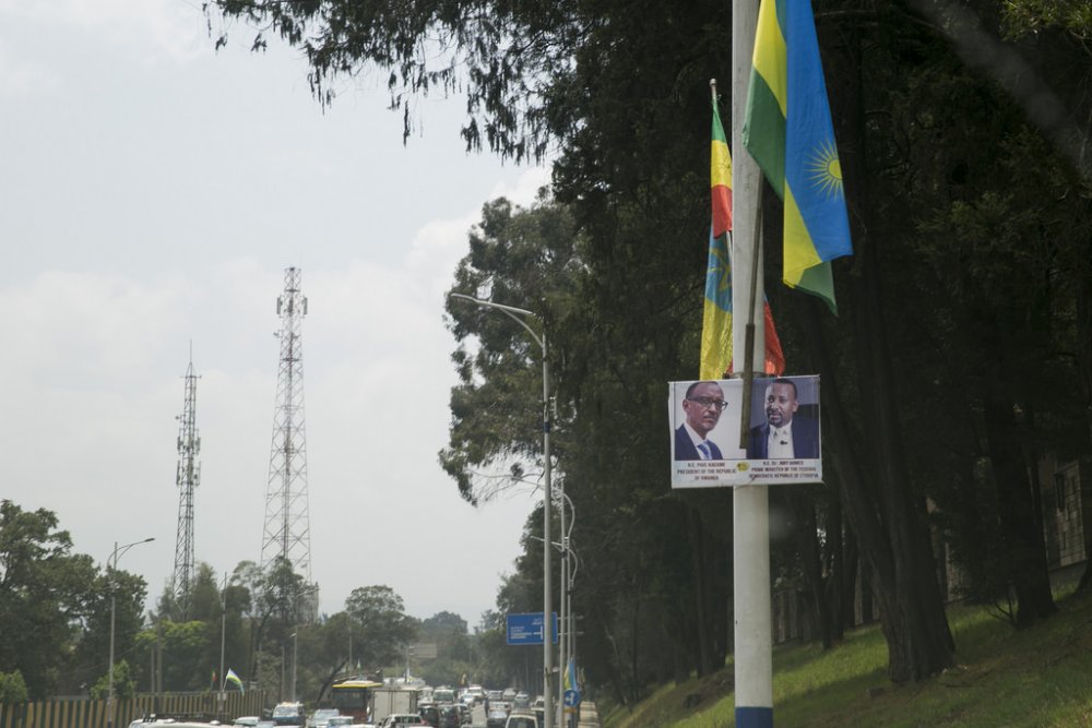 Banners welcoming President Kagame's State Visit in Ethiopia