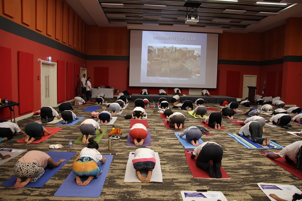Yoga’s goal is to enable one to discover the sense of oneness with the world and nature