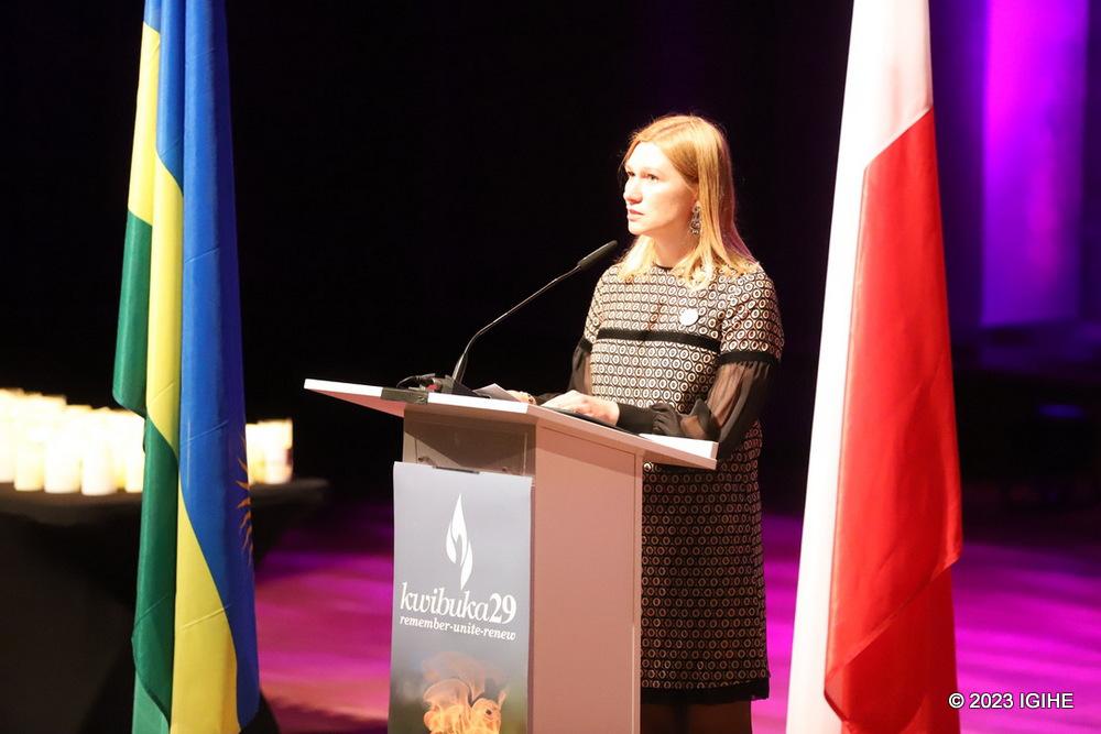 Marta Mendel, vice-rector for international cooperation at the Warsaw University of Life Sciences (SGGW) speaking at the event. 