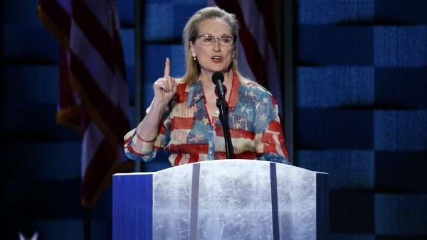 Actress Meryl Street delivered a speech in support of Clinton, among other celebrities such as Nicole Kidman