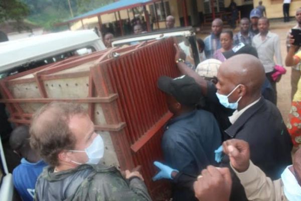 A chimpanzee smuggled from DRC in 2014 was yesterday returned and handed to a delegation from DRC
