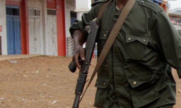 A stampede allegedly started when a soldier fired four shots, has left 13 people dead in the Democratic Republic of Congo.