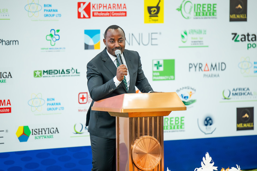 Dr. Jean Baptiste Ntihumbya, the Director General of Health Quality Services Standards and Regulation at the Ministry of Health, praised the pharmacists' association for its significant role in improving healthcare services and protecting public health.