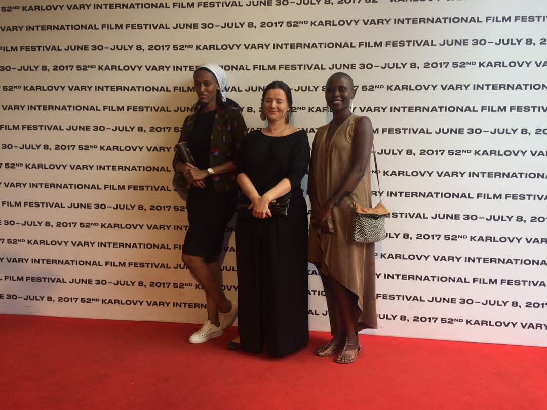 Film Director, Joanna Kos-Krauze with Art director ; Jolie Murenzi, and the main actress, Eliane Umuhire