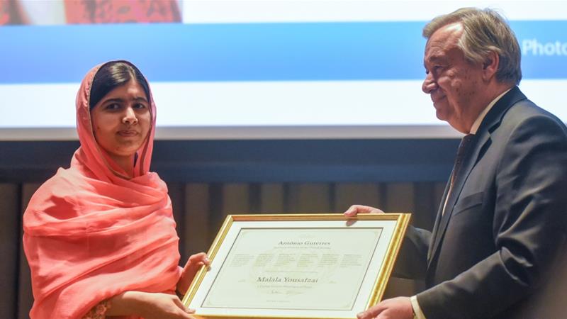 Malala believes 'education is a right of every child and especially for girls'