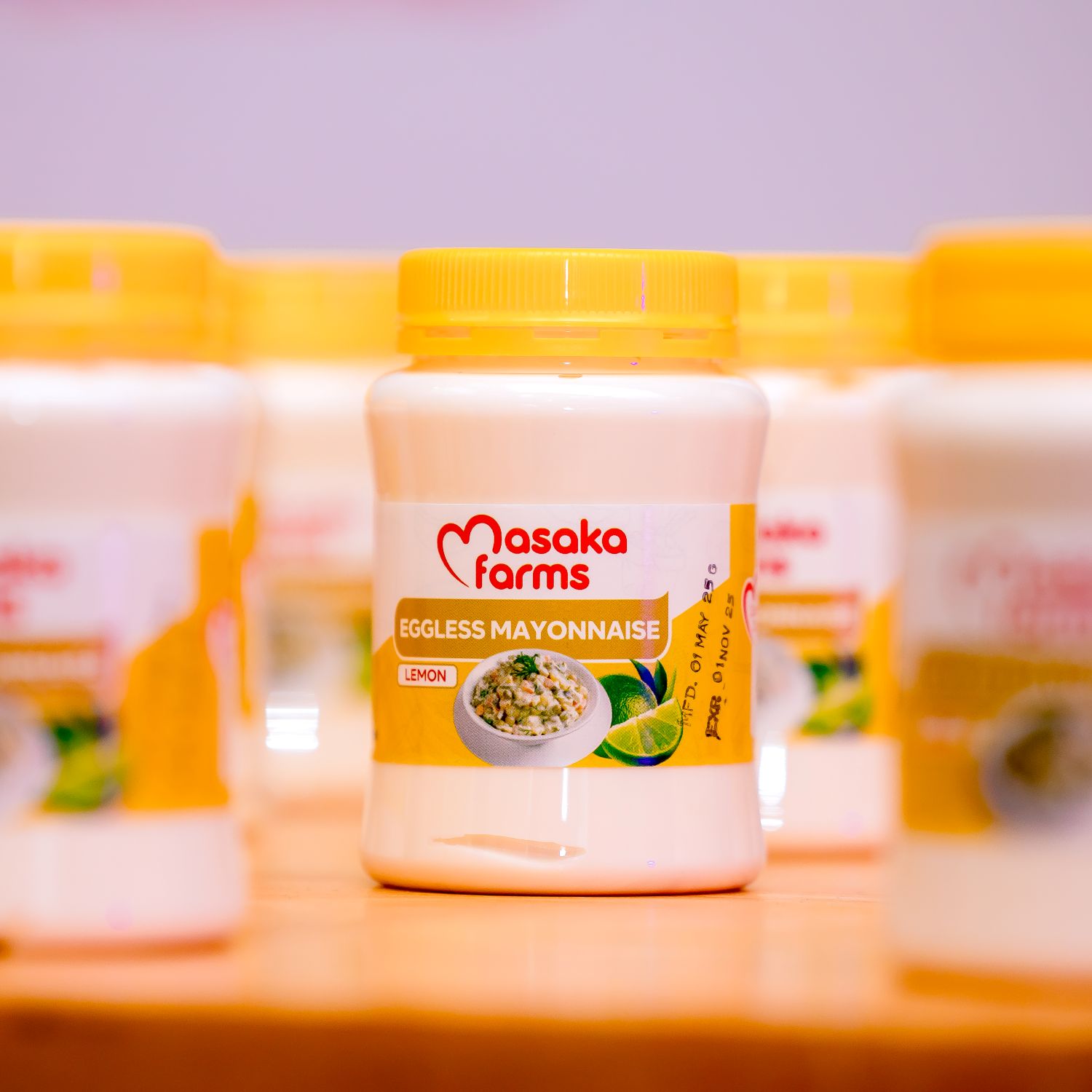 Eggless Lemon Mayonnaise.