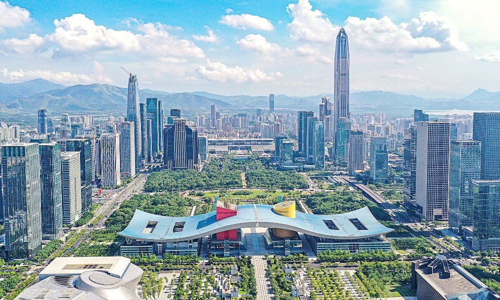 An industrial Park in Shanghai, China's largest city. The country has gained momentum in the manufacturing industry among other areas driving economic development. 