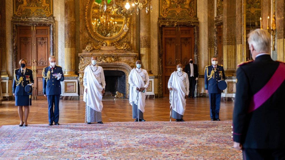 The ceremony, which took place at the Royal Palace of Belgium on September 29, 2020, was held in compliance with the COVID-19 measures.
