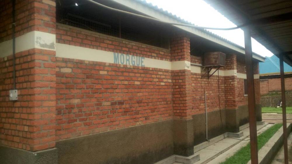 The mortuary where the body has been taken.