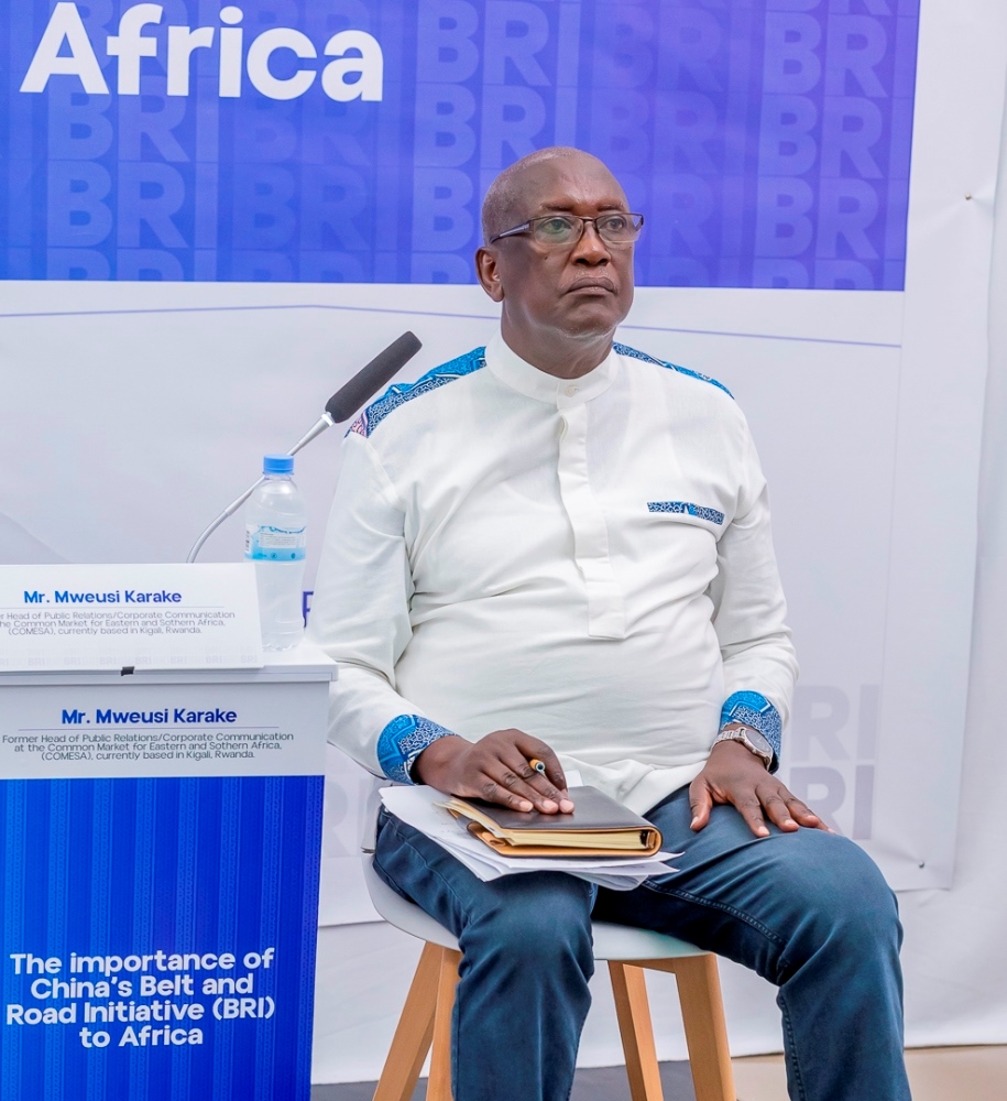 Mweusi Karake is among researchers and experts who attended the event. 