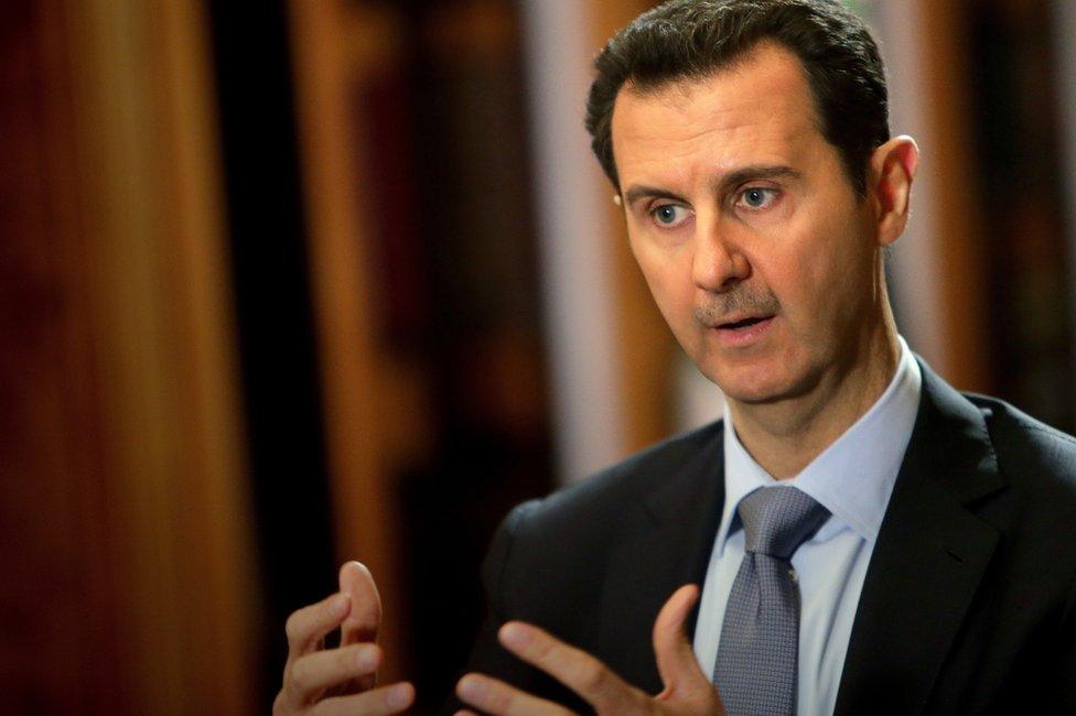 Assad is reported to have fled to Russia.