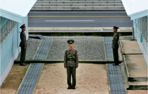 The officials are meeting in the truce village of Panmunjom in the demilitarised zone