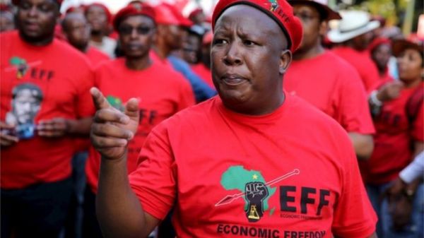 Julius Malema is determined to force change in the country