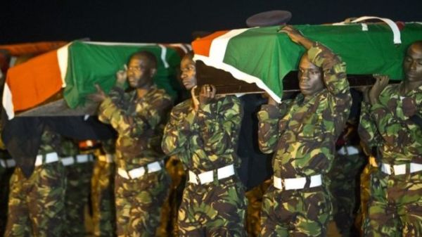 The killed troops were part of an African Union force in Somalia