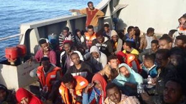 The group said they were travelling from Tobruk in Libya to Italy when their boat capsized