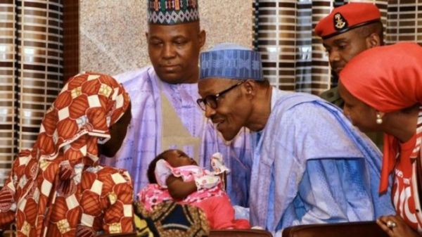 The rescued Chibok girl met President Buhari