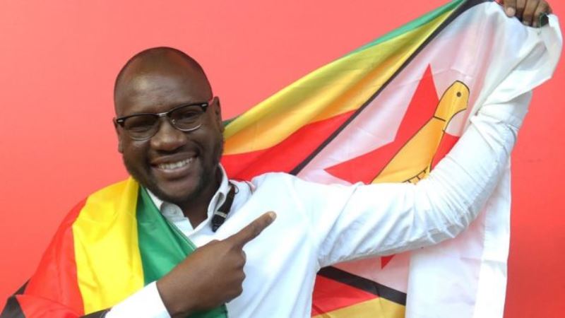 Pastor Evan Mawarire used the Zimbabwe flag to rally for change