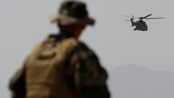 The helicopter crash reportedly happened near conflict-hit Benghazi (file picture)