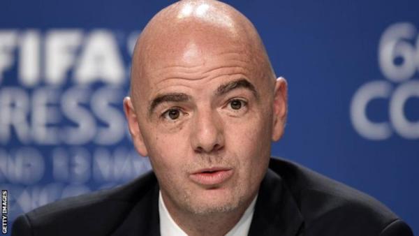 Gianni Infantino was elected president of football's world governing body in February, replacing the disgraced Sepp Blatter