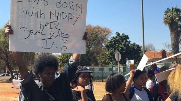 Protesters of all ages have been gathering outside the school gates yesterday morning in solidarity