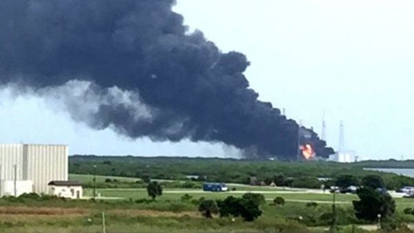 An employee at the nearby Kennedy Space Center took this image of the blast