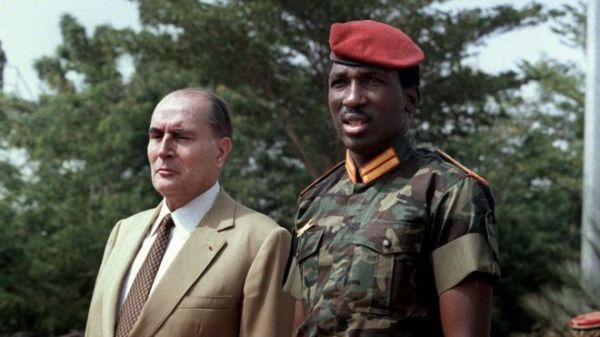Thomas Sankara had a confrontational relationship with then-French President Francois Mitterand