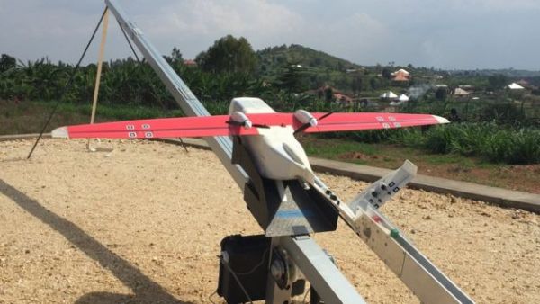 Rwanda's rural and hilly landscape means it is much quicker to make deliveries by drone rather than by road