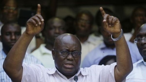 Nana Akufo-Addo also ran for president in 2008 and 2012