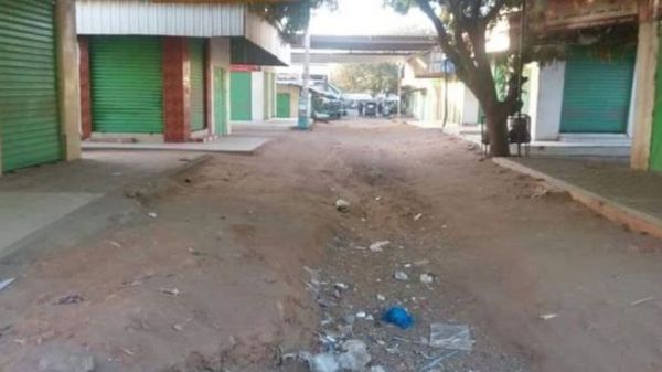 A Twitter user posted this photo saying it was of shops closed as part of the protests
