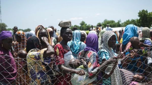 Tens of thousands of people are living in camps in Nigeria's north-east