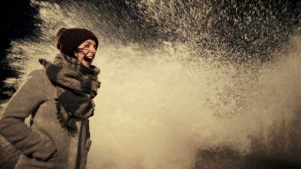 Lion-sur-Mer, northern France: The storm battered the Normandy coast