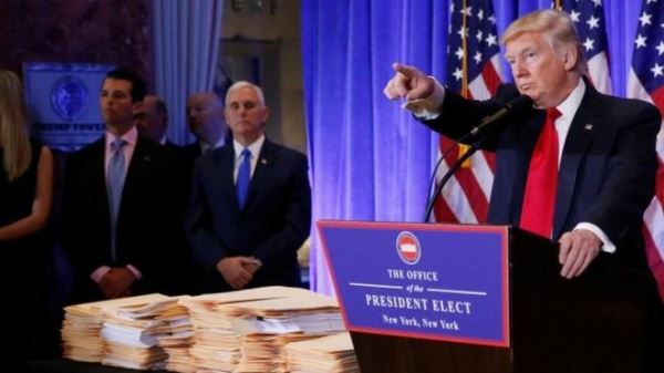 Donald Trump fired of a series of tweets on various subjects on Friday