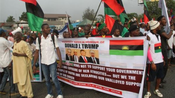 Pro-Biafra activists say they back Donald Trump as he supports self-determination