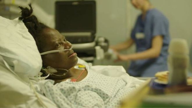 Priscilla was taken ill on a flight from America to Nigeria and woke up in St Mary's hospital