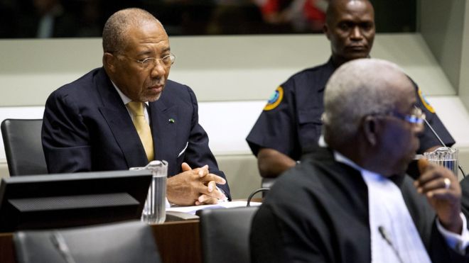 Former Liberian leader Charles Taylor