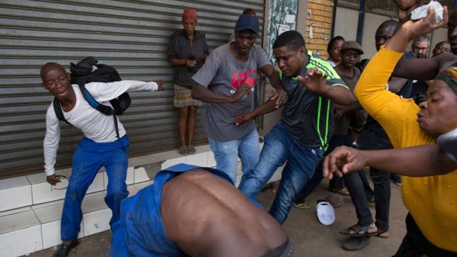Nigerians were attacked in Pretoria at the weekend